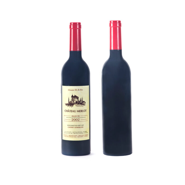 סט אביזרי יין במארז בצורת בקבוק - גאלו
