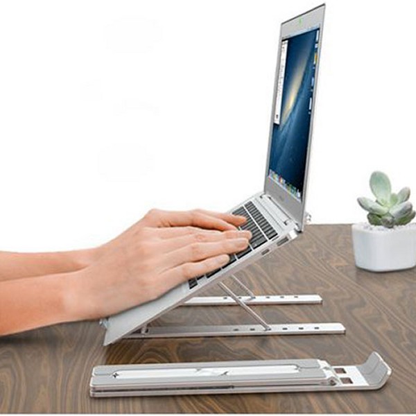 מעמד שולחני מתקפל מאלומיניום למחשב נייד וטאבלט - סטנד מעמד שולחני מתקפל מאלומיניום למחשב נייד וטאבלט - סטנד