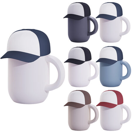 כוס טרמית 400 מ''ל עם מכסה כובע מצחייה - Happy Hats ASOBU כוס טרמית 400 מ''ל עם מכסה כובע מצחייה - Happy Hats ASOBU