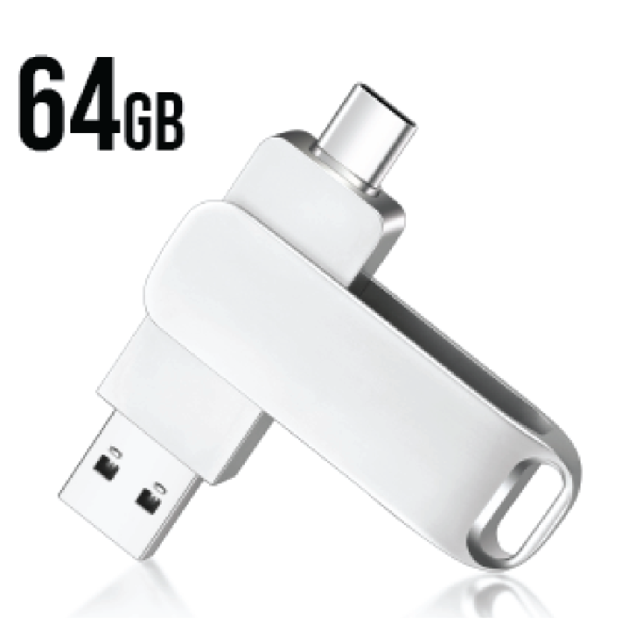 דיסק און קי 64 ג''ב TYPE C + USB דיסק און קי 64 ג''ב TYPE C + USB