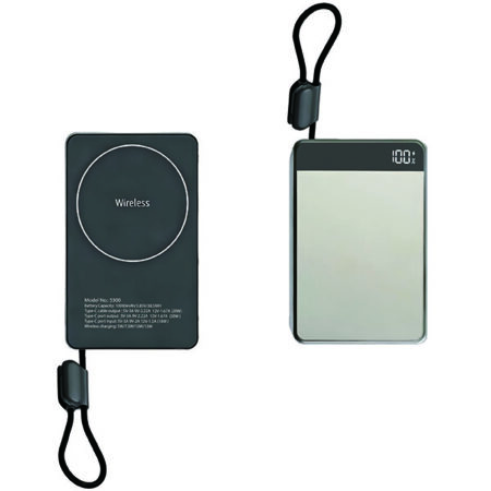 מטען נייד 10,000 MAH משולב משטח טעינה מהיר וכבל TYPE C מובנה - אלקטרו מטען נייד 10,000 MAH משולב משטח טעינה מהיר וכבל TYPE C מובנה - אלקטרו